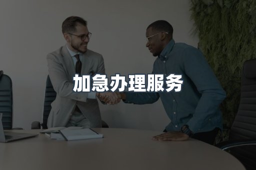 加急办理服务